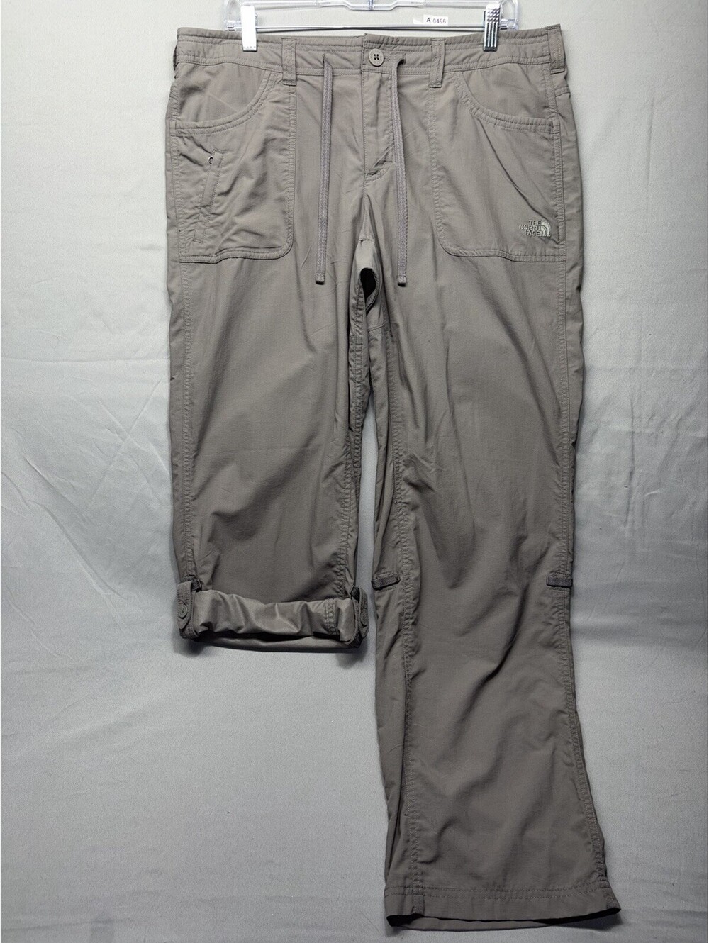The North Face Horizon Tempest Pants Roll Up Cuff Hiking Gray Women's 14 EUC